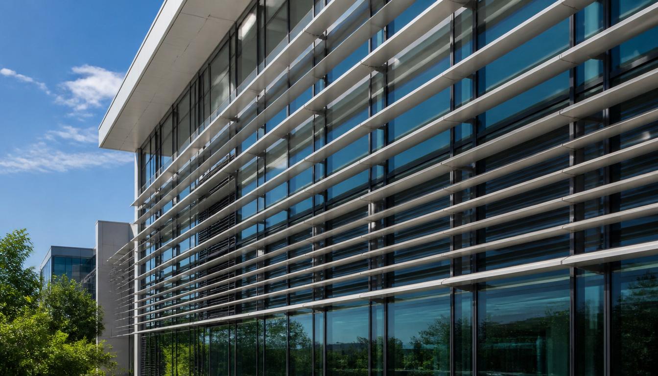 Realizace slunolamů Brise Soleil